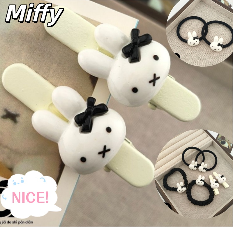 Tech Hair Accessories - Cute Miffy Bunny Bow Hair Tie,