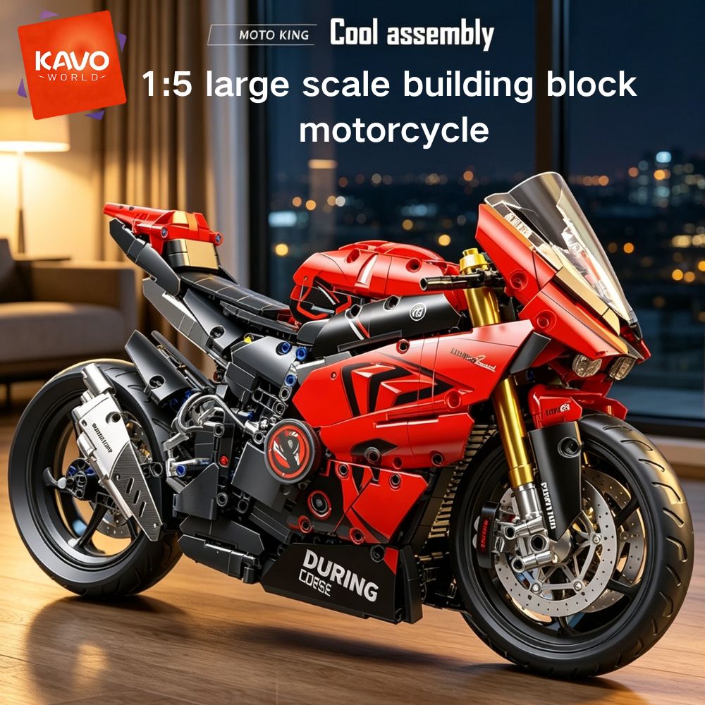 Tech Bike Accessories - KAVOWORLD 1:5 Scale Building Block Super