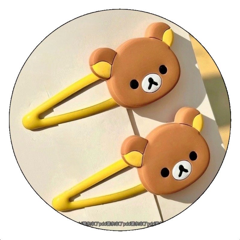 Tech Hair Accessories - Cute Rilakkuma Cartoon Hair Clips Japanese