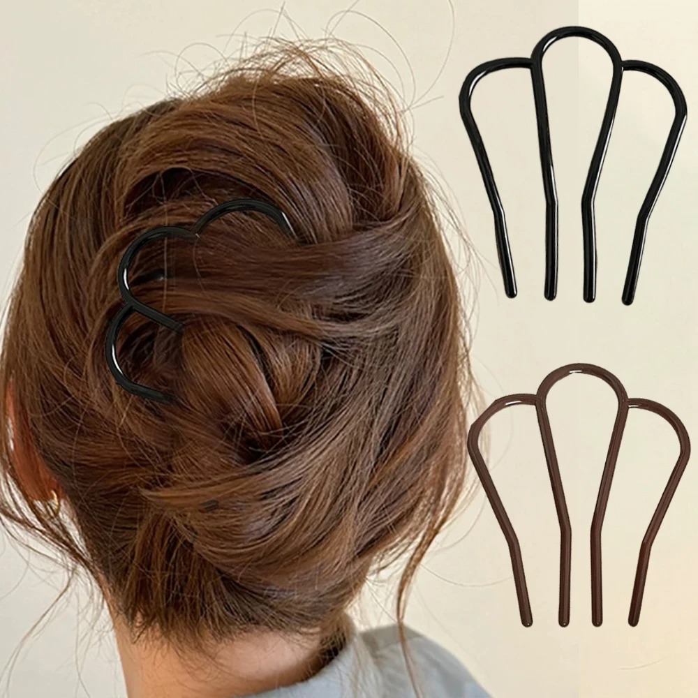 Tech Accessories Women - Elegant Soft Acrylic U-Shape Hair Sticks