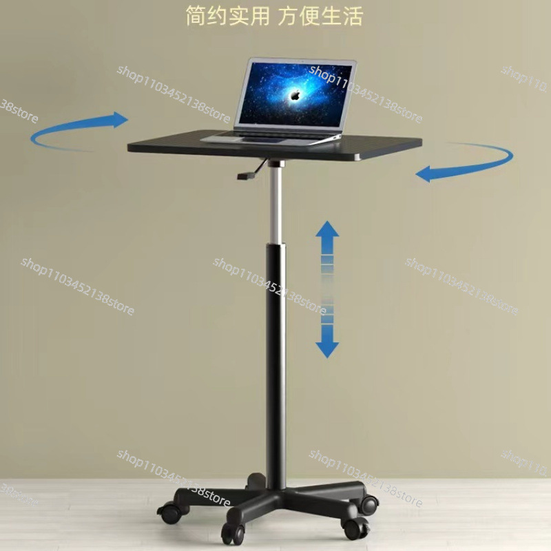 Pulley Mobile Small Table Stan - Laptop Stand Bamboo 评论和价格