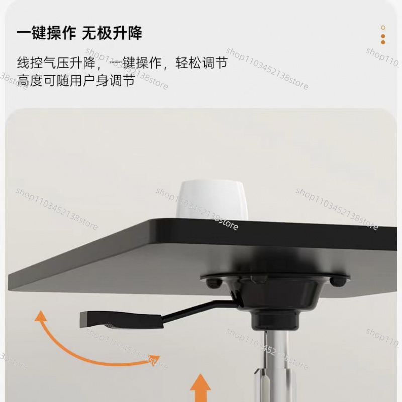 Pulley Mobile Small Table Stan - Laptop Stand Bamboo 评论和价格