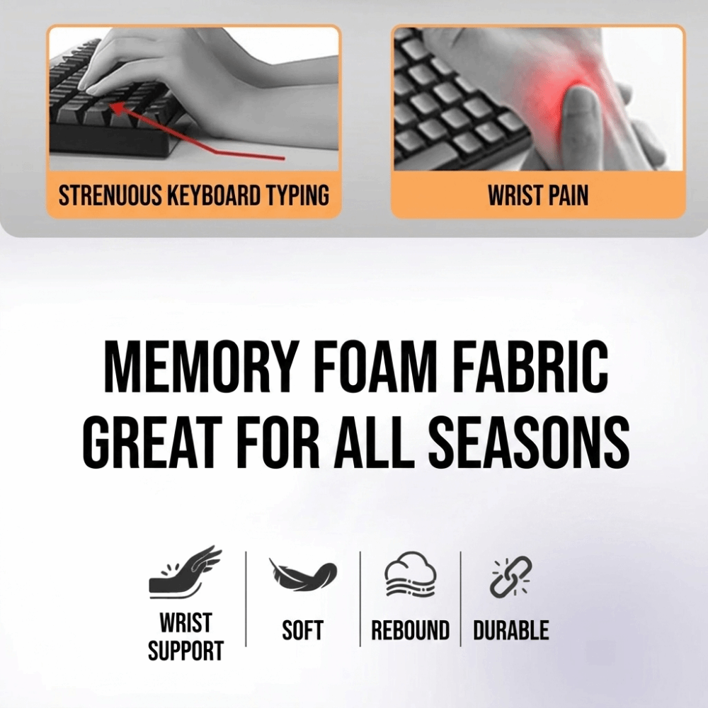 Easy Typing Non-Slip Ergonomic - Keyboard Wrist Pad Leather 评论和价格