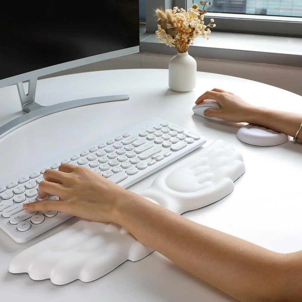 Mousepad Ergonomic Angel Keybo - Keyboard Wrist Pad Leather 评论和价格