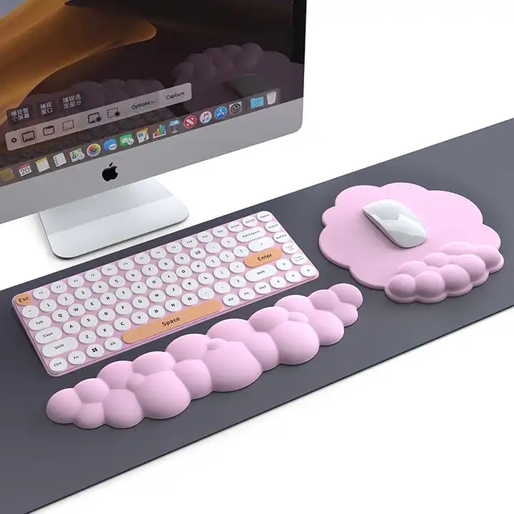 Waterproof PU Leather Mouse Pa - Keyboard Wrist Pad Leather 评论和价格