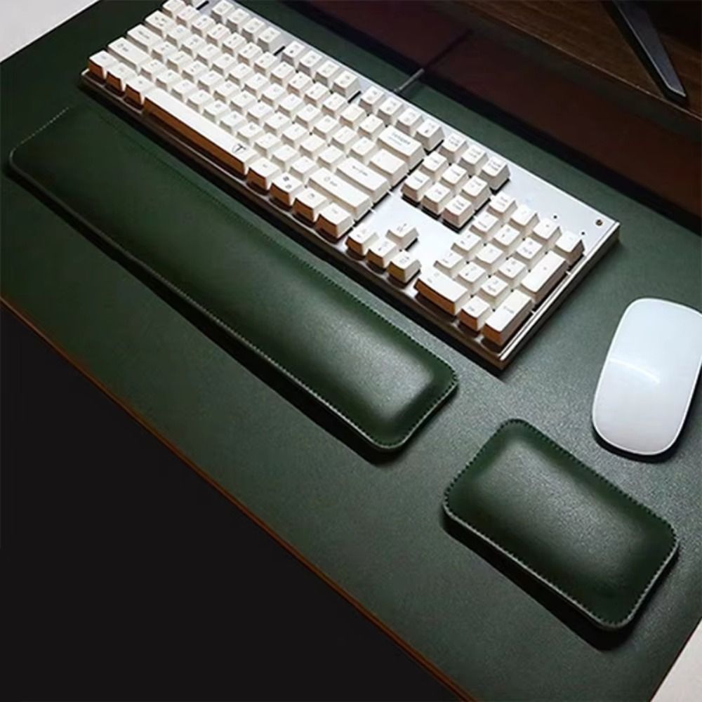 Durable Portable Leather Mouse - Keyboard Wrist Pad Leather 评论和价格