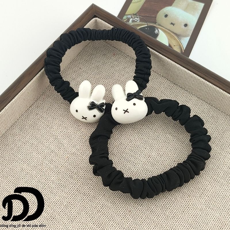 Cute Miffy Bunny Bow Hair Tie, - Tech Hair Accessories 评论和价格