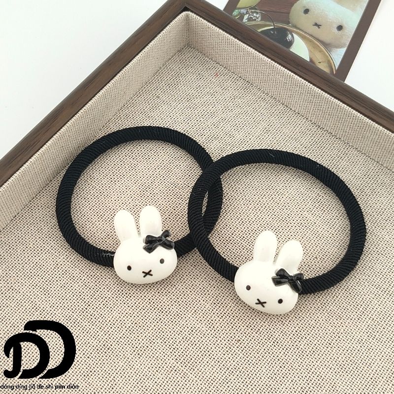 Cute Miffy Bunny Bow Hair Tie, - Tech Hair Accessories 评论和价格