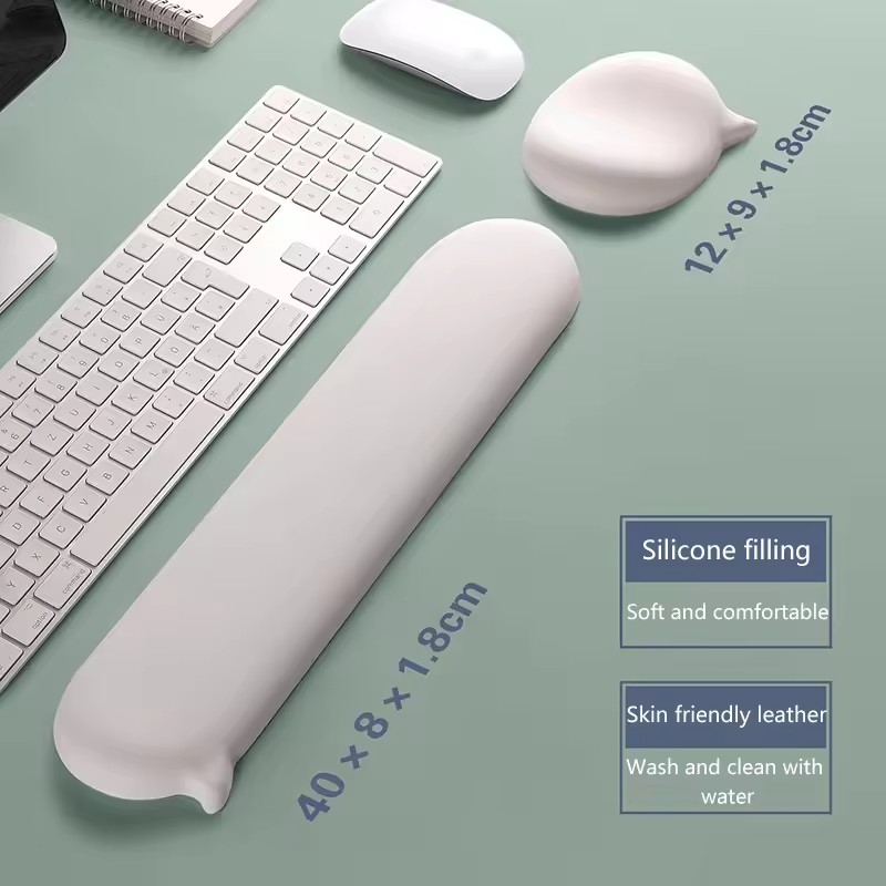 Mousepad Silicone Wrist Rest S - Keyboard Wrist Pad Leather 评论和价格