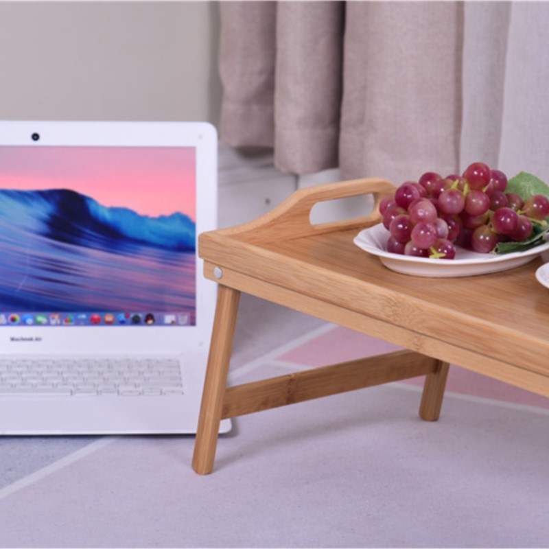 Portable Bamboo Wood Bed Tray  - Laptop Stand Bamboo 评论和价格
