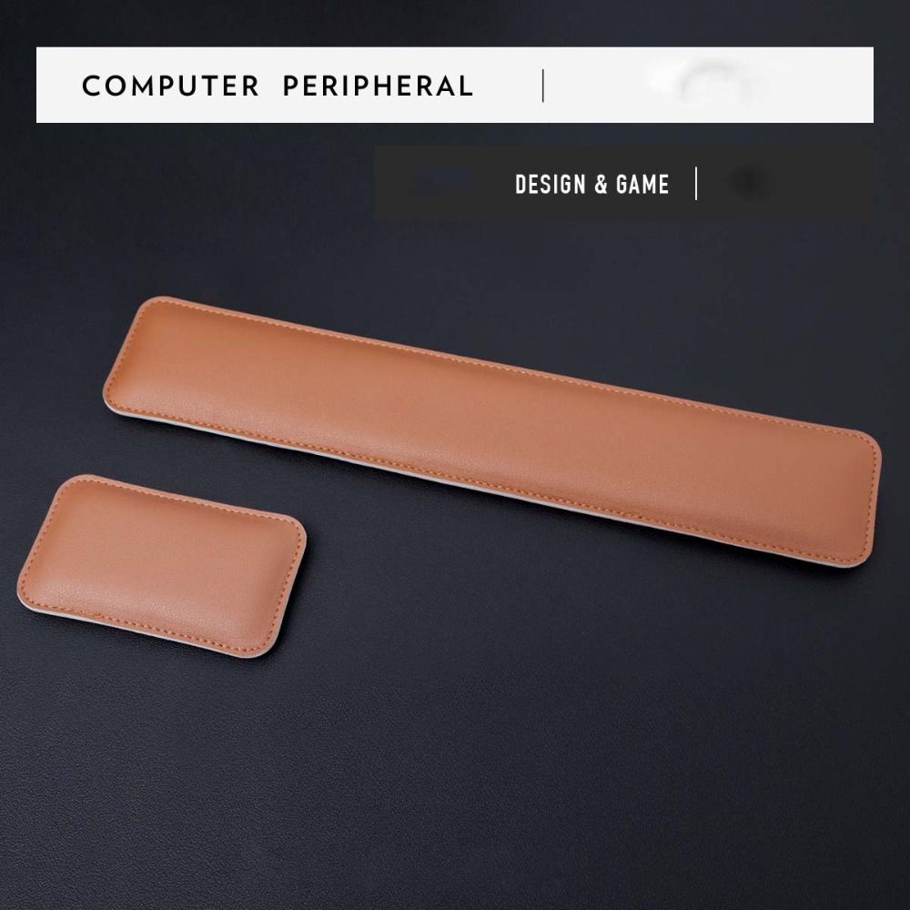 Portable Leather Mouse Pad Lar - Keyboard Wrist Pad Leather 评论和价格