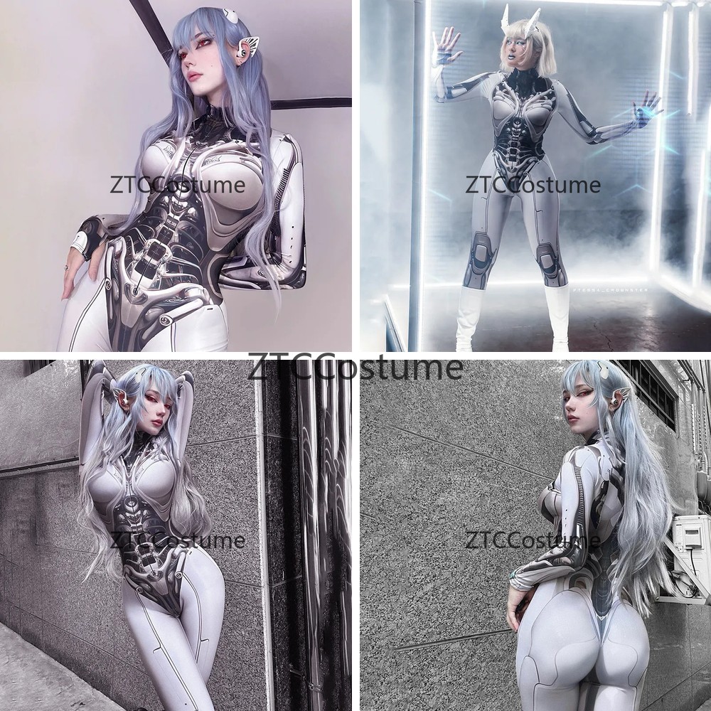 3D Printed Cosplay Bodysuit Y2 - Tech Accessories Women 评论和价格