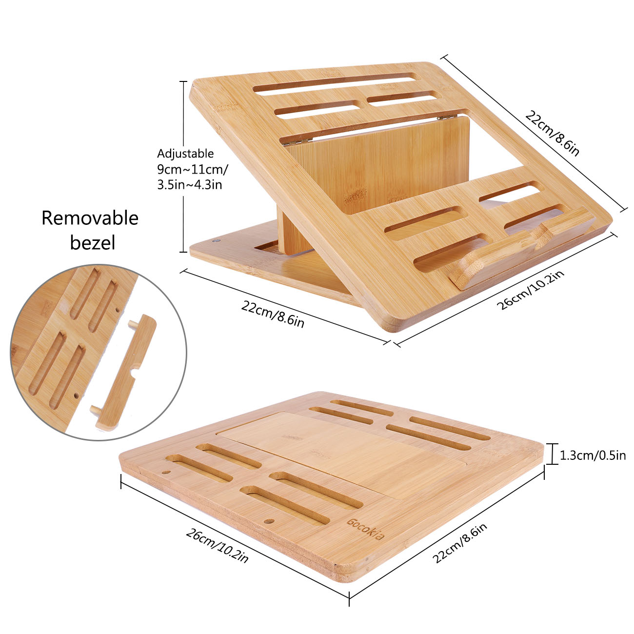 Bamboo Fodable Laptop Notebook - Laptop Stand Bamboo 评论和价格