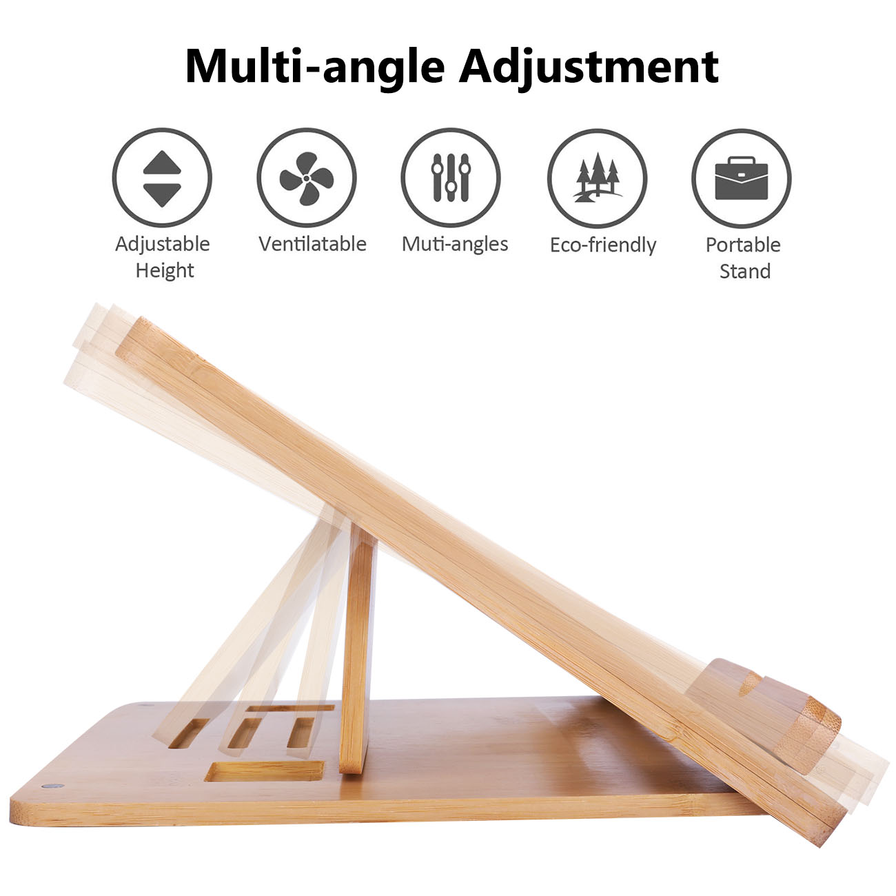 Bamboo Fodable Laptop Notebook - Laptop Stand Bamboo 评论和价格