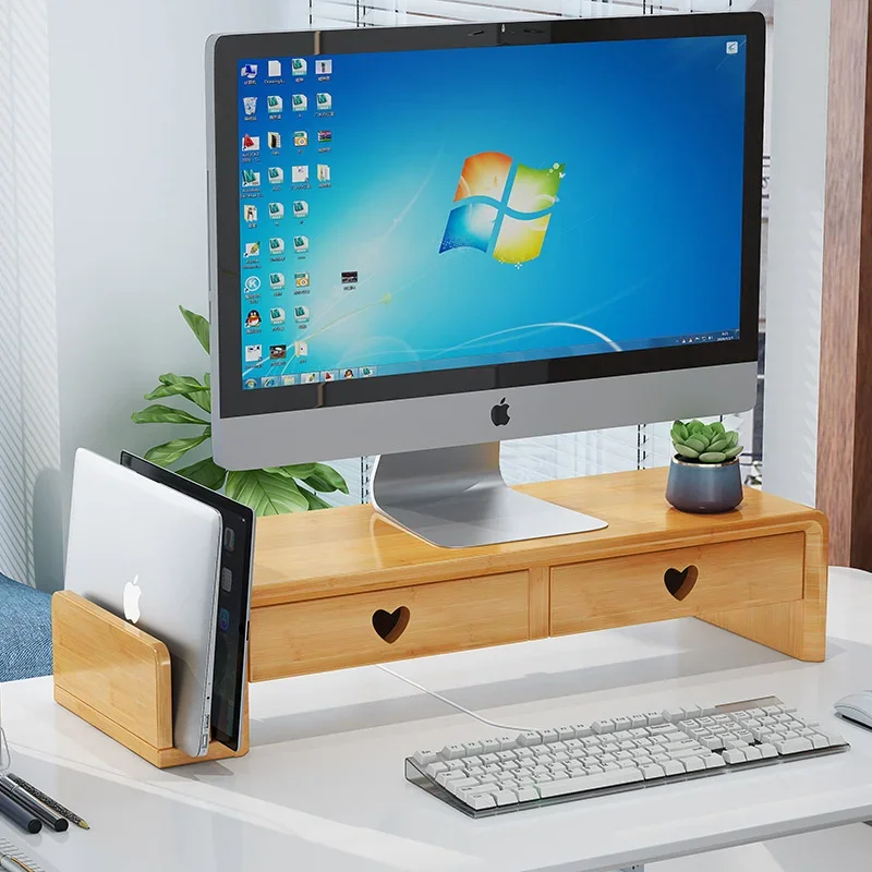Natural Bamboo Desk Stand Nord - Laptop Stand Bamboo 评论和价格