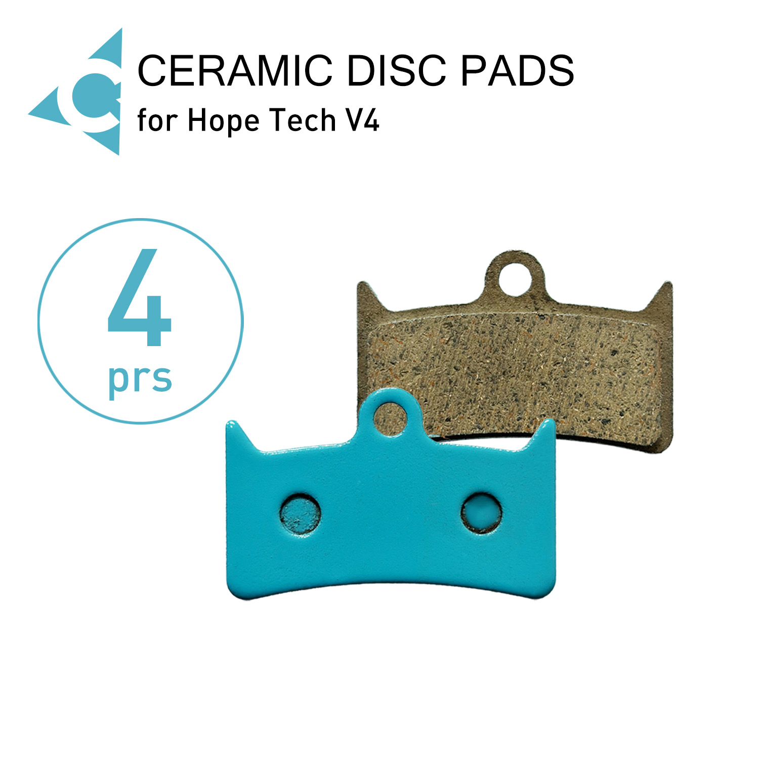 4 Pairs Ceramic Brake Pads for - Tech Bike Accessories 评论和价格