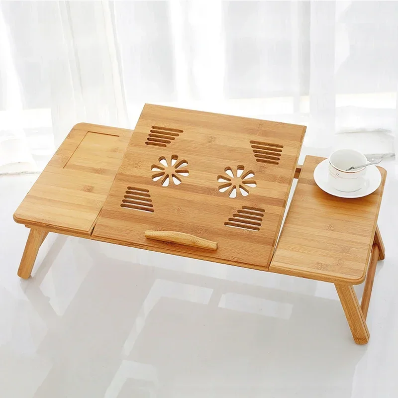 Adjustable Bamboo Laptop Desk/ - Laptop Stand Bamboo 评论和价格